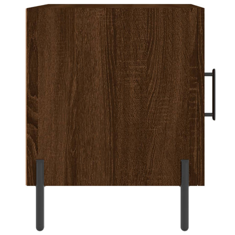 vidaXL Bedside Cabinets 2 pcs Brown Oak 40x40x50 cm Engineered Wood