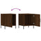 vidaXL Bedside Cabinets 2 pcs Brown Oak 40x40x50 cm Engineered Wood