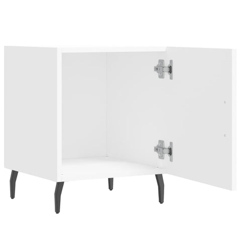 vidaXL Bedside Cabinets 2 pcs White 40x40x50 cm Engineered Wood
