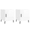 vidaXL Bedside Cabinets 2 pcs High Gloss White 40x40x50 cm Engineered Wood