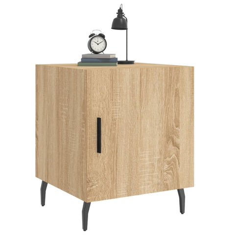 vidaXL Bedside Cabinets 2 pcs Sonoma Oak 40x40x50 cm Engineered Wood
