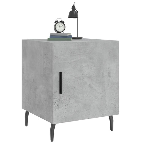 vidaXL Bedside Cabinet Concrete Grey 40x40x50 cm Engineered Wood
