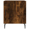 vidaXL Bedside Cabinet Smoked Oak 40x40x50 cm Engineered Wood