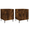 vidaXL Bedside Cabinets 2 pcs Smoked Oak 40x40x50 cm Engineered Wood