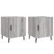 vidaXL Bedside Cabinets 2 pcs Grey Sonoma 40x40x50 cm Engineered Wood
