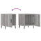 vidaXL Bedside Cabinets 2 pcs Grey Sonoma 40x40x50 cm Engineered Wood