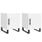 vidaXL Bedside Cabinets 2 pcs White 40x40x50 cm Engineered Wood