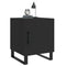 vidaXL Bedside Cabinets 2 pcs Black 40x40x50 cm Engineered Wood