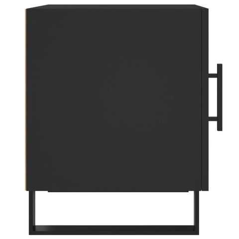 vidaXL Bedside Cabinets 2 pcs Black 40x40x50 cm Engineered Wood