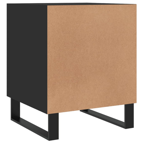 vidaXL Bedside Cabinets 2 pcs Black 40x40x50 cm Engineered Wood