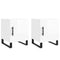 vidaXL Bedside Cabinets 2 pcs High Gloss White 40x40x50 cm Engineered Wood