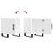 vidaXL Bedside Cabinets 2 pcs High Gloss White 40x40x50 cm Engineered Wood