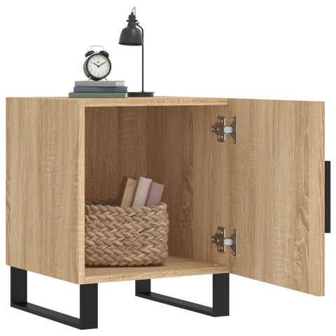 vidaXL Bedside Cabinets 2 pcs Sonoma Oak 40x40x50 cm Engineered Wood