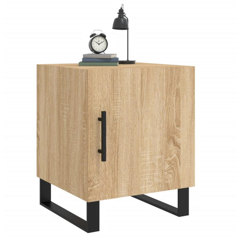 vidaXL Bedside Cabinets 2 pcs Sonoma Oak 40x40x50 cm Engineered Wood