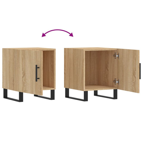 vidaXL Bedside Cabinets 2 pcs Sonoma Oak 40x40x50 cm Engineered Wood