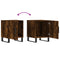 vidaXL Bedside Cabinets 2 pcs Smoked Oak 40x40x50 cm Engineered Wood