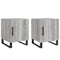 vidaXL Bedside Cabinets 2 pcs Grey Sonoma 40x40x50 cm Engineered Wood
