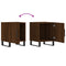 vidaXL Bedside Cabinet Brown Oak 40x40x50 cm Engineered Wood