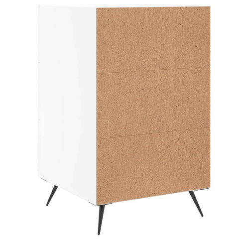vidaXL Bedside Cabinet White 40x40x66 cm Engineered Wood