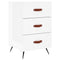 vidaXL Bedside Cabinet High Gloss White 40x40x66 cm Engineered Wood