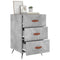 vidaXL Bedside Cabinet Concrete Grey 40x40x66 cm Engineered Wood