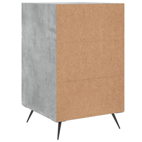 vidaXL Bedside Cabinet Concrete Grey 40x40x66 cm Engineered Wood