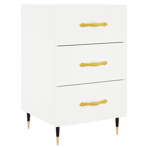 vidaXL Bedside Cabinet White 40x40x66 cm Engineered Wood