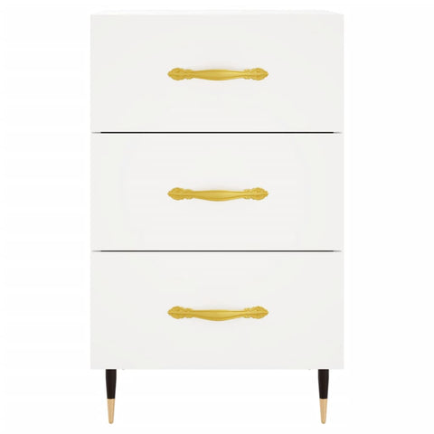 vidaXL Bedside Cabinet White 40x40x66 cm Engineered Wood