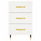 vidaXL Bedside Cabinet White 40x40x66 cm Engineered Wood