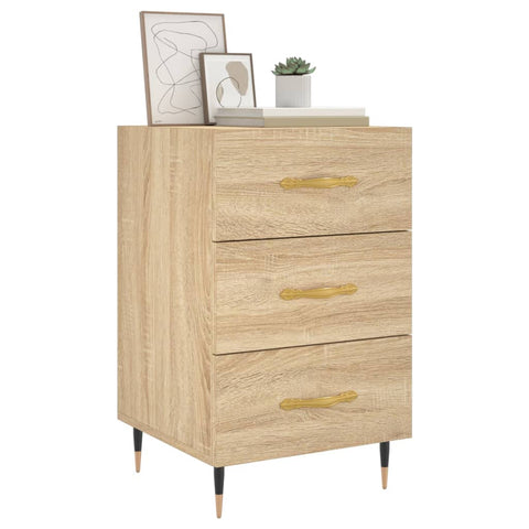 vidaXL Bedside Cabinet Sonoma Oak 40x40x66 cm Engineered Wood