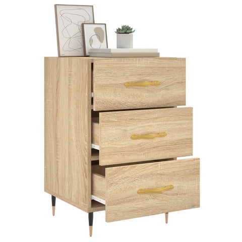 vidaXL Bedside Cabinet Sonoma Oak 40x40x66 cm Engineered Wood