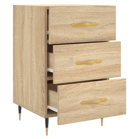 vidaXL Bedside Cabinet Sonoma Oak 40x40x66 cm Engineered Wood