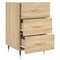 vidaXL Bedside Cabinet Sonoma Oak 40x40x66 cm Engineered Wood