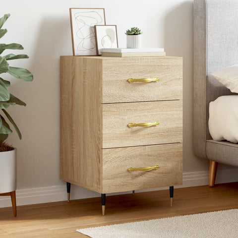 vidaXL Bedside Cabinet Sonoma Oak 40x40x66 cm Engineered Wood