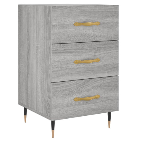 vidaXL Bedside Cabinet Grey Sonoma 40x40x66 cm Engineered Wood