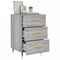 vidaXL Bedside Cabinet Grey Sonoma 40x40x66 cm Engineered Wood