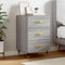 vidaXL Bedside Cabinet Grey Sonoma 40x40x66 cm Engineered Wood