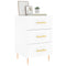 vidaXL Bedside Cabinet White 40x40x66 cm Engineered Wood