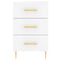 vidaXL Bedside Cabinet White 40x40x66 cm Engineered Wood