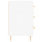 vidaXL Bedside Cabinet White 40x40x66 cm Engineered Wood