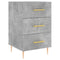 vidaXL Bedside Cabinet Concrete Grey 40x40x66 cm Engineered Wood