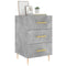 vidaXL Bedside Cabinet Concrete Grey 40x40x66 cm Engineered Wood