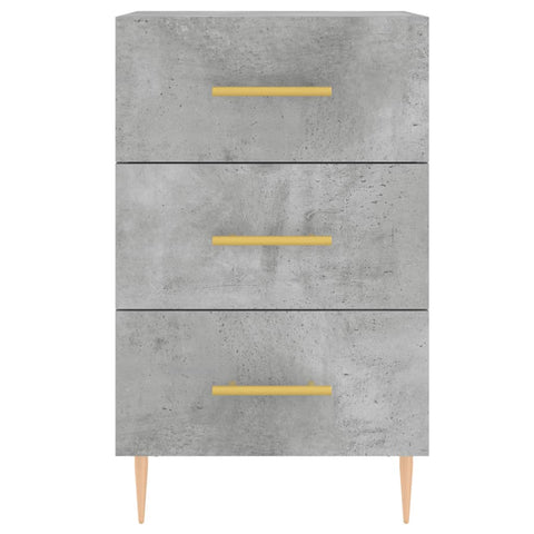 vidaXL Bedside Cabinet Concrete Grey 40x40x66 cm Engineered Wood