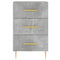 vidaXL Bedside Cabinet Concrete Grey 40x40x66 cm Engineered Wood