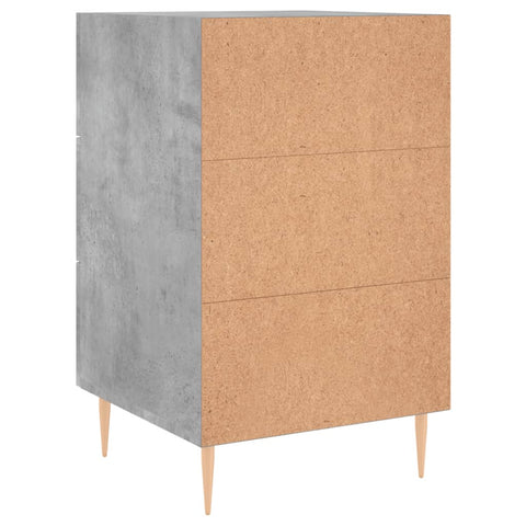 vidaXL Bedside Cabinet Concrete Grey 40x40x66 cm Engineered Wood