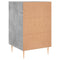 vidaXL Bedside Cabinet Concrete Grey 40x40x66 cm Engineered Wood