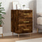 vidaXL Bedside Cabinet Smoked Oak 40x40x66 cm Engineered Wood
