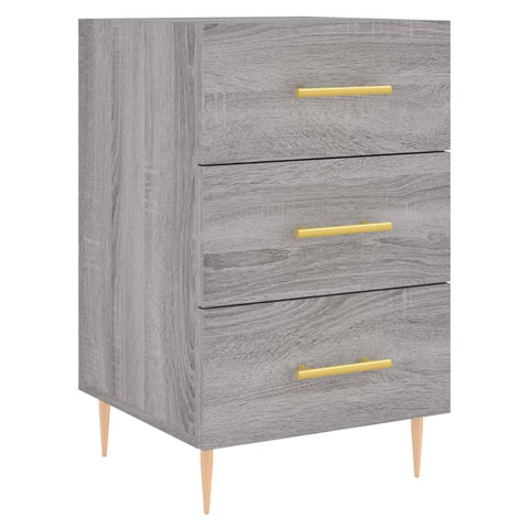 vidaXL Bedside Cabinet Grey Sonoma 40x40x66 cm Engineered Wood