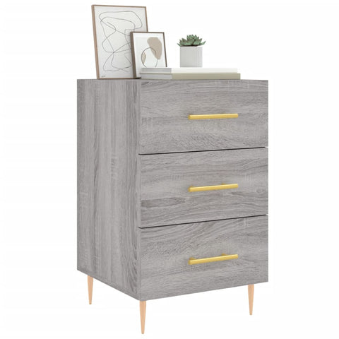 vidaXL Bedside Cabinet Grey Sonoma 40x40x66 cm Engineered Wood
