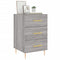 vidaXL Bedside Cabinet Grey Sonoma 40x40x66 cm Engineered Wood